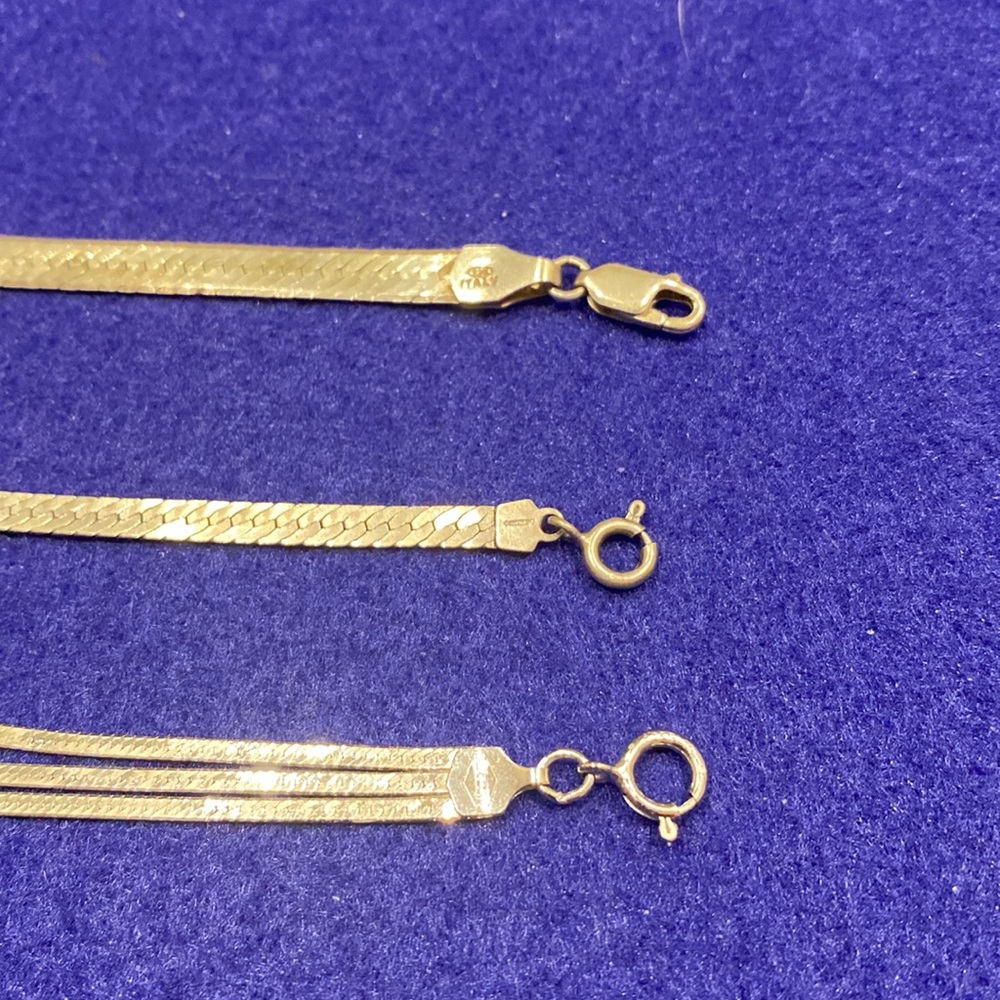 Sterling silver chain bracelets - Picture 2 of 4